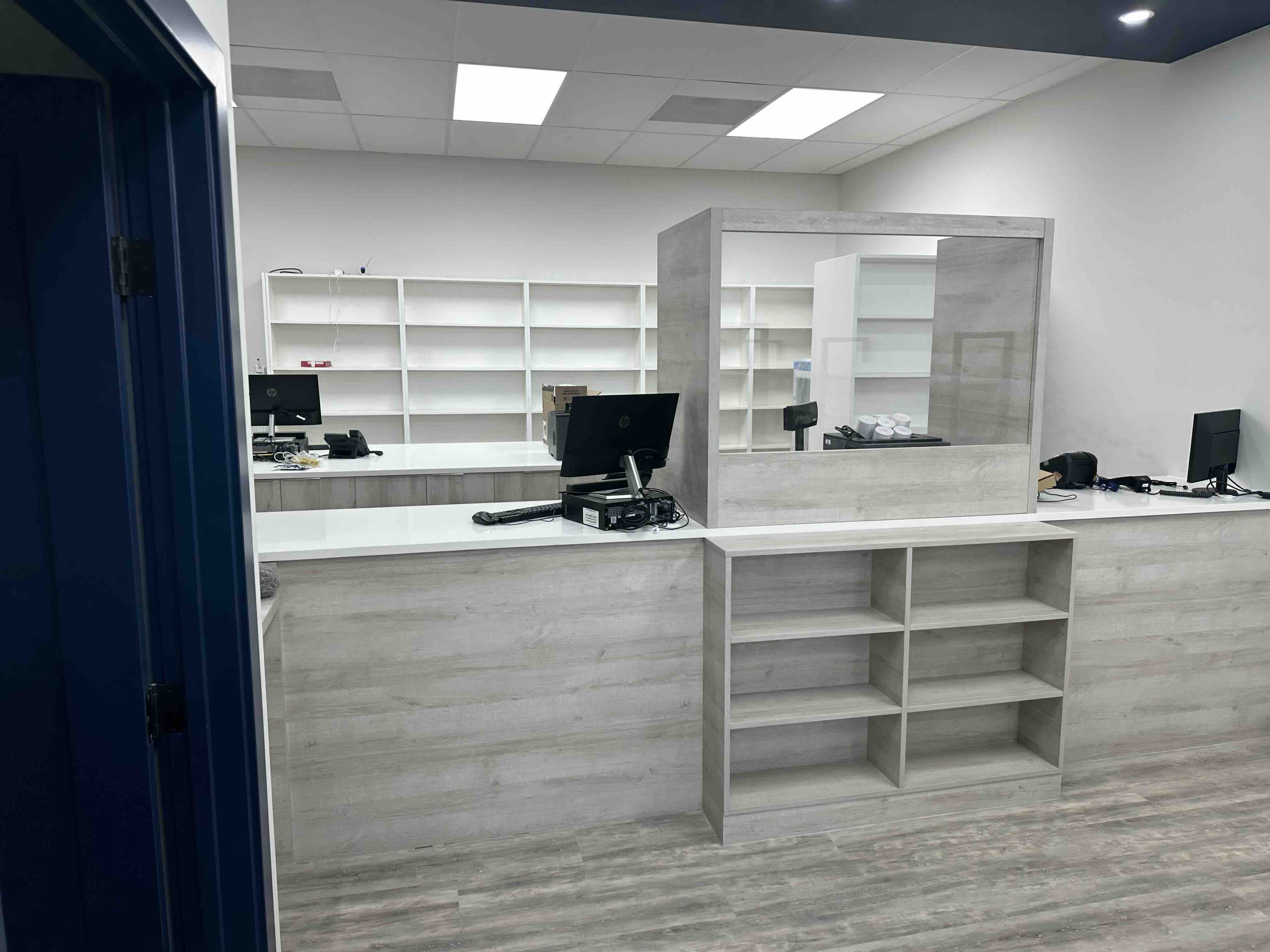 Custom Pharmacy Counter Construction